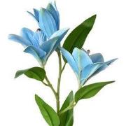 Clayre & Eef Kunstbloem 71 cm Blauw Kunststof