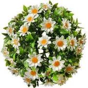 Clayre & Eef Buxus bol Ø 17 cm Wit Groen Kunststof