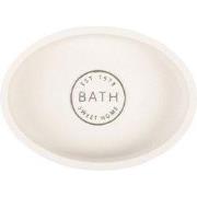 Clayre & Eef Zeepbakje 14x10x3 cm Wit Kunststof