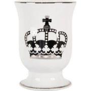 Clayre & Eef Tandenborstelhouder Ø 8x11 cm Wit Keramiek