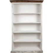 Clayre & Eef Boekenkast 120x36x195 cm Wit Hout