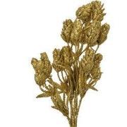 Clayre & Eef Kunstbloem 35 cm Goudkleurig Kunststof