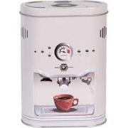 Clayre & Eef Bewaarblik 14x8x19 cm Grijs Metaal Koffiekopje