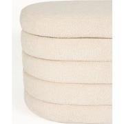 Housecraft Living Zuma bankje Bouclé Wit/ Beige