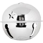 Clayre & Eef Kersthanger Bel Ø 9x9 cm Zilverkleurig Metaal