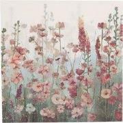 Clayre & Eef Servetten Papier Set van 20 Wit Roze Papier Bloemen