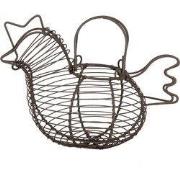 Clayre & Eef Eiermand Kip 23x14x17 cm Bruin Metaal