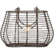 Clayre & Eef Opbergmand 25x16x17/28 cm Bruin Metaal