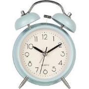 Clayre & Eef Wekker Analoog Ø 12x6x17 cm Blauw Metaal