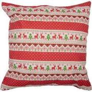 Clayre & Eef Kussenhoes 44x44 cm Rood Polyester