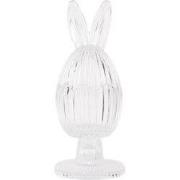 Clayre & Eef Glazen potje Ei Ø 9x22 cm Transparant Glas