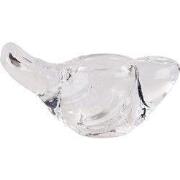 Clayre & Eef Kandelaar Vogel 8x4x5 cm Transparant Glas