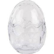 Clayre & Eef Glazen potje Ei Ø 9x12 cm Transparant Glas