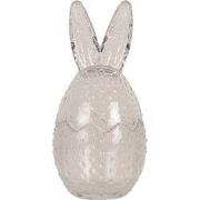 Clayre & Eef Glazen potje Ø 8x17 cm Transparant Glas