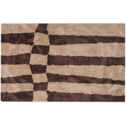 WOOOD Fafa Vloerkleed Grafisch Dessin - Wol/Katoen - Bruin - 200x300cm