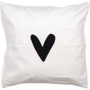 Clayre & Eef Kussenhoes 45x45 cm Wit Polyester Hart