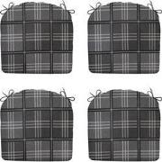 Madison -  Zitkussen Patchy grey - Ca. 46x48 cm - Set van 4