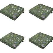 Madison -  Zitkussen Donna green canvas eco+ - Ca. 40x40 cm - Set van ...