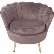 Clayre & Eef Fauteuil 83x75x76 cm Roze Textiel
