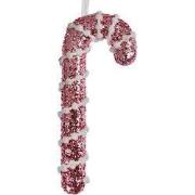 Clayre & Eef Kersthanger Zuurstok 17 cm Roze Kunststof