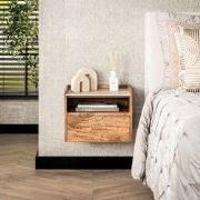 Hoyz Collection - Nachtkastje Hangend Open Nuovo Travertin - Massief M...