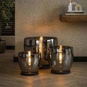 Hoyz Collection - Vloerlamp UP L - Smoke Grijs Glas - Ø29