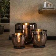 Hoyz Collection - Vloerlamp UP XL - Koperkleurig Glas - Ø33