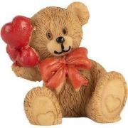 Clayre & Eef Decoratie Beeld Beer 3x2x4 cm Bruin Kunststof