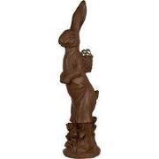 Clayre & Eef Decoratie Beeld Konijn 91 cm Bruin Keramisch materiaal