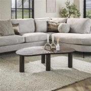 Hoyz Collection - Salontafel 110cm Niervormig Maya Teak - Teak Rust Br...