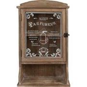 Clayre & Eef Wandkast 32x15x54 cm Bruin Hout