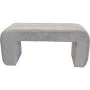 Halbankje Beige Stof - 99x38x46cm - Sera