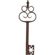 Clayre & Eef Decoratie Sleutel 17x3x54 cm Bruin Metaal