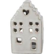 Clayre & Eef Waxinelichthouder Huis 11 cm Beige Porselein