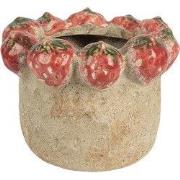 Clayre & Eef Bloempot Ø 15x12 cm Beige Terracotta