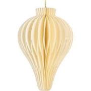 Clayre & Eef Kersthanger Ø 8x10 cm Beige Papier