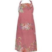 Clayre & Eef Keukenschort 70x85 cm Roze Katoen Bloemen