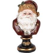 Clayre & Eef Kerstdecoratie Beeld Kerstman 9x8x15 cm Rood Kunststof