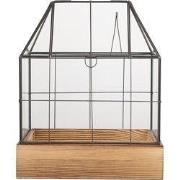 Clayre & Eef Decoratie Kweekkastje 26x17x32 cm Transparant Glas
