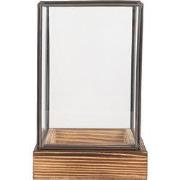 Clayre & Eef Decoratie Kweekkastje 12x12x19 cm Transparant Glas