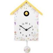 Clayre & Eef Koekoeksklok 20x10x26 cm Wit Kunststof