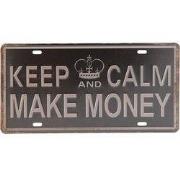 Clayre & Eef Tekstbord 30x15 cm Zwart IJzer