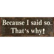 Clayre & Eef Tekstbord 36x13 cm Bruin Wit IJzer