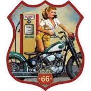 Clayre & Eef Tekstbord 30x35 cm Rood IJzer