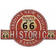 Clayre & Eef Tekstbord 50x34 cm Rood IJzer