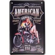 Clayre & Eef Wanddecoratie 20x30 cm Zwart Rood Metaal