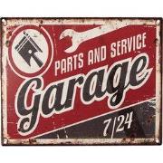 Clayre & Eef Tekstbord 25x20 cm Rood IJzer