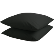 DoubleDry Kussensloop 2 stuks - 100% natuurlijk katoen - 2x 60x70 - zw...