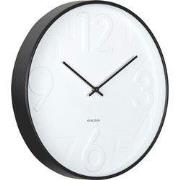 Karlsson - Wandklok Ayuno - Zwart- Ø40cm