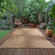 Timber Buitenkleed – Indoor & Outdoor, Jute-Look Vloerkleed, Weerbeste...